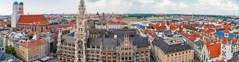 A panoramic view of Munich