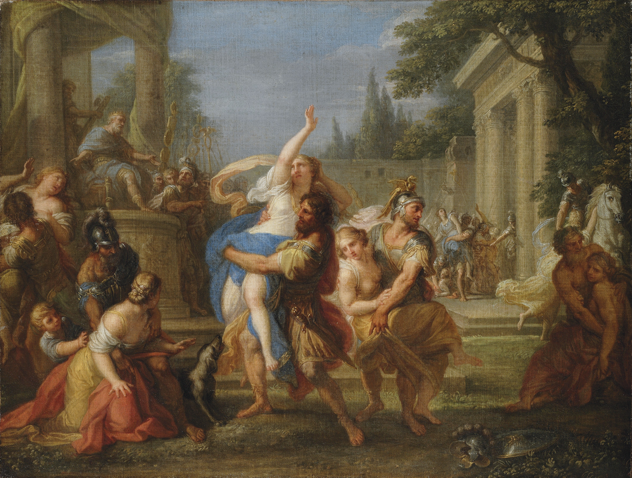 Placido Costanzi (Rome 1702-1759) , The Rape of the Sabine Women