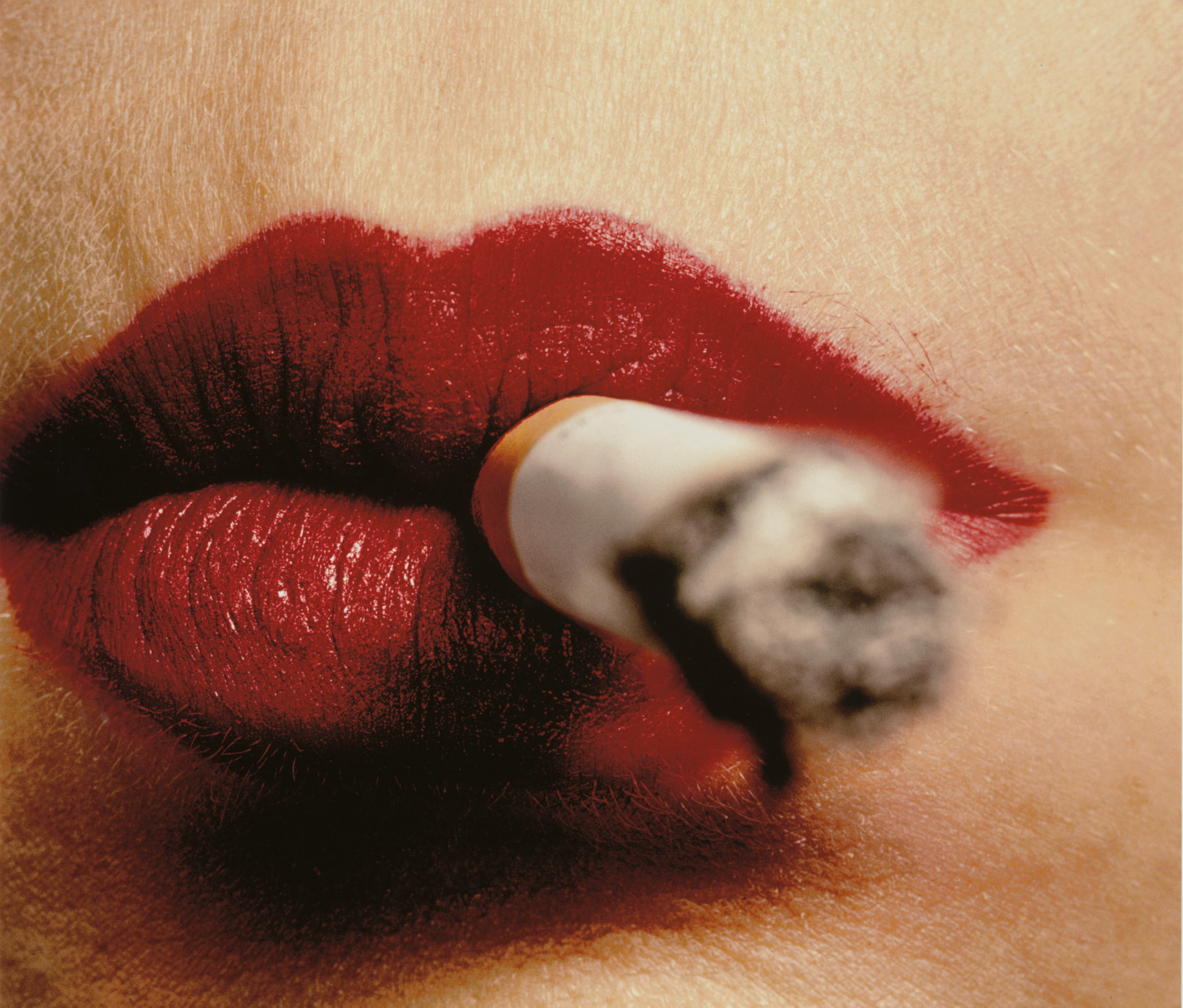 IRVING PENN (B. 1917) , Cigarette and Lips, New York, before 1961