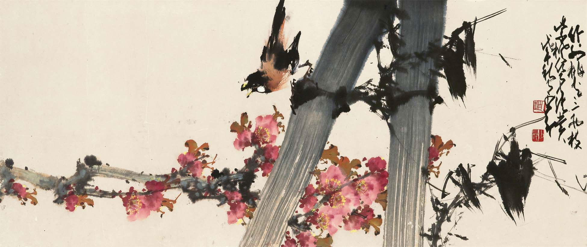 丹山白鳳設色紙本立軸, 高奇峰| Christie's
