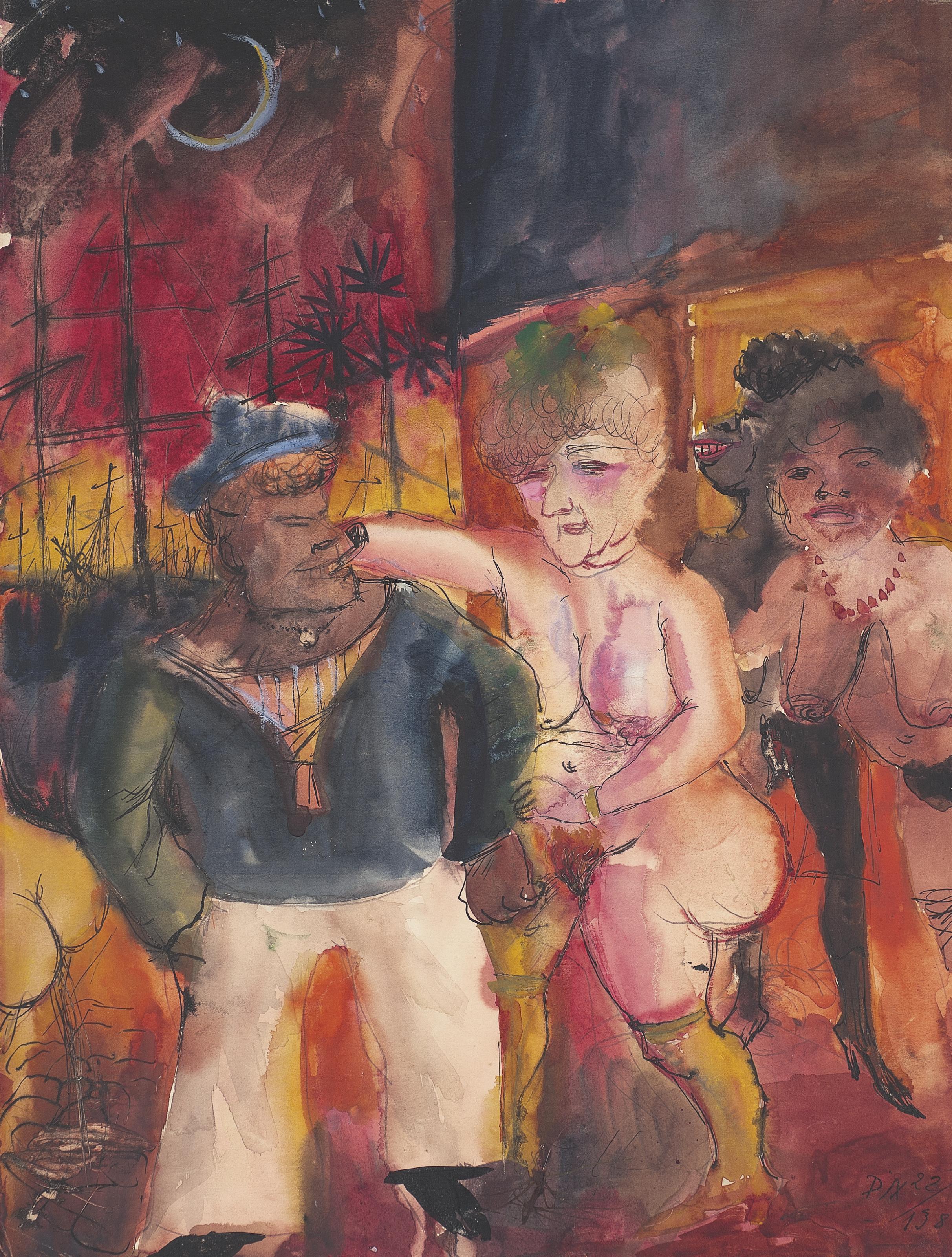 Georg Scholz (1890-1945) , Deutsche Kleinstadt bei Tage | Christie's
