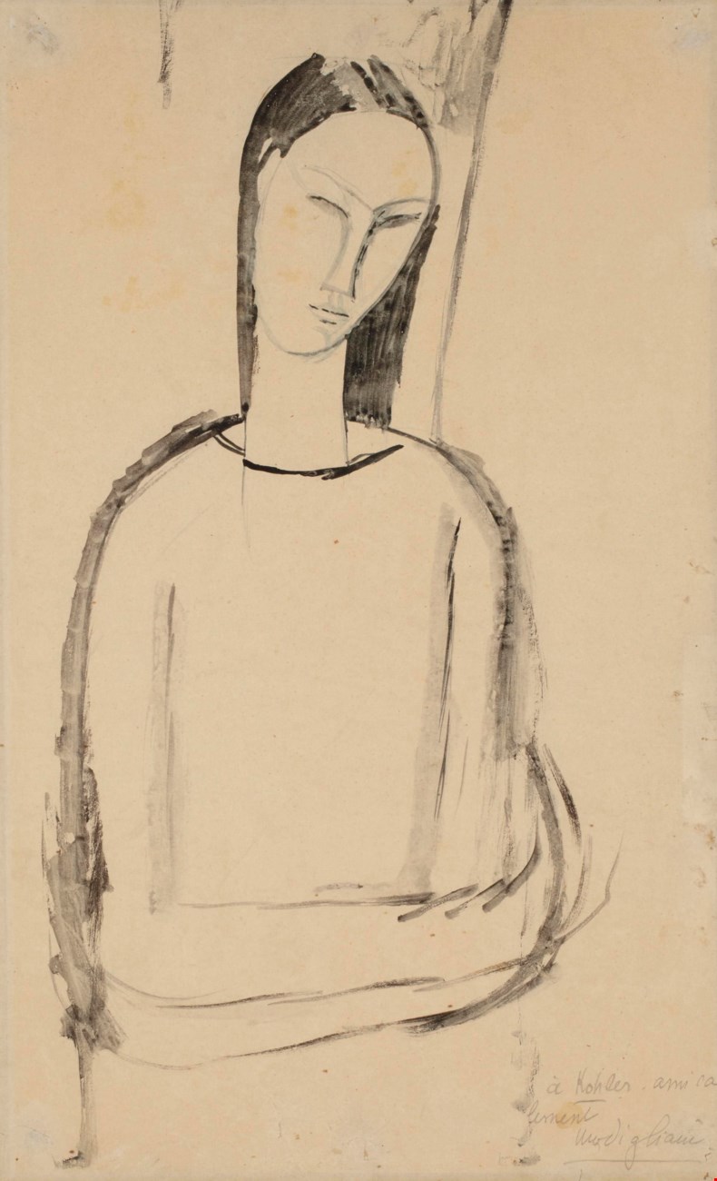 Amedeo MODIGLIANI La Femme à la Cravate Noire BELGIAN