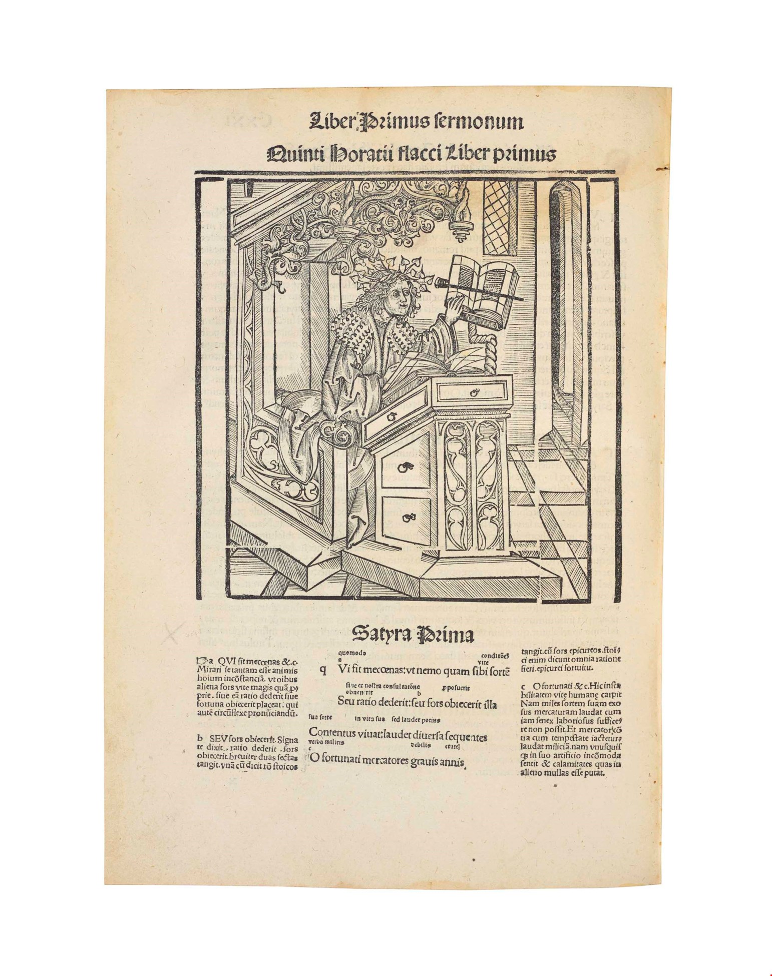 HORATIUS FLACCUS, Quintus (658 B.C.). Opera. Commentary by Nicolaus