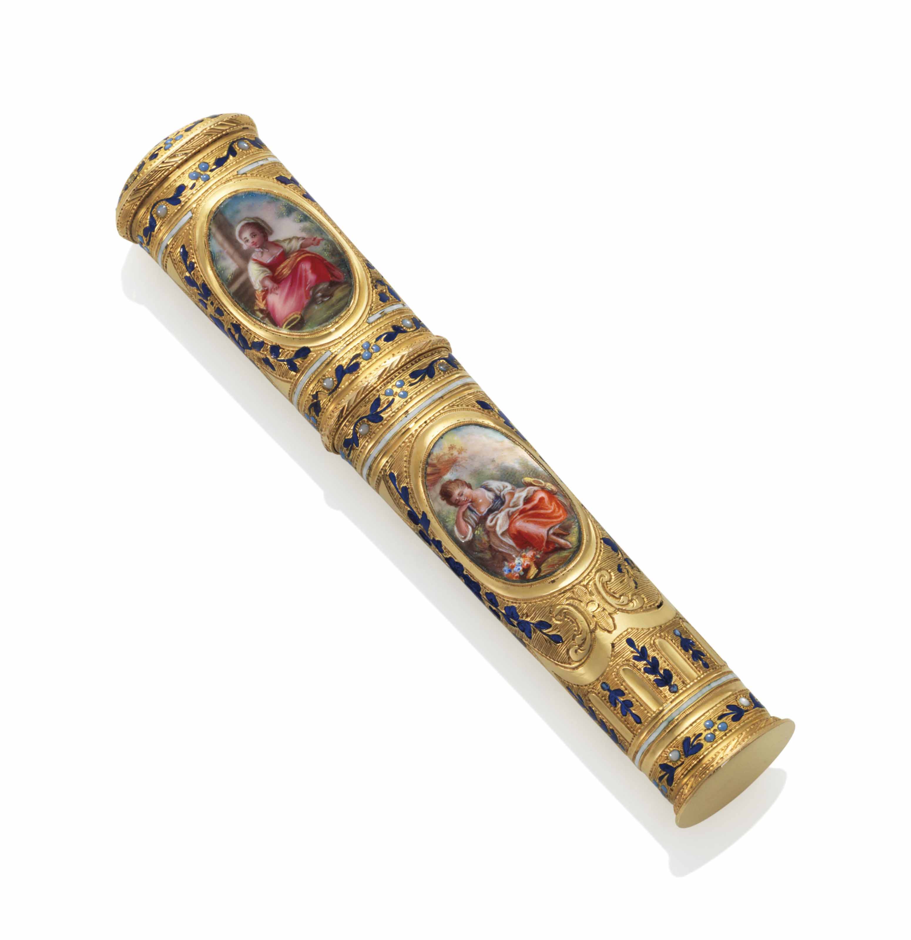 A LOUIS XV VARI-COLOUR GOLD SNUFF-BOX, BY JACQUES MARCELIN