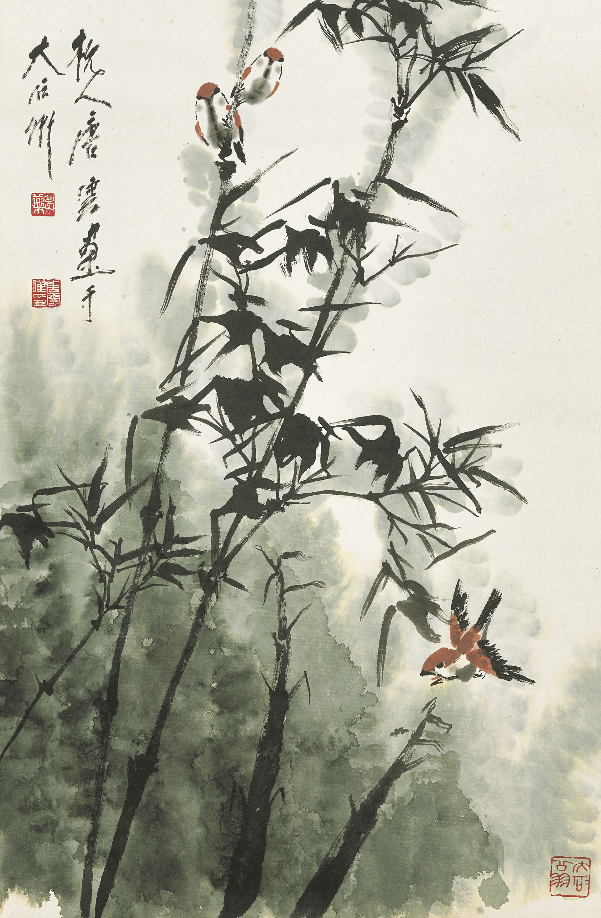 ZHANG DAQIAN (1899-1983) , 張大千書法水墨紙本立軸一九六三年作