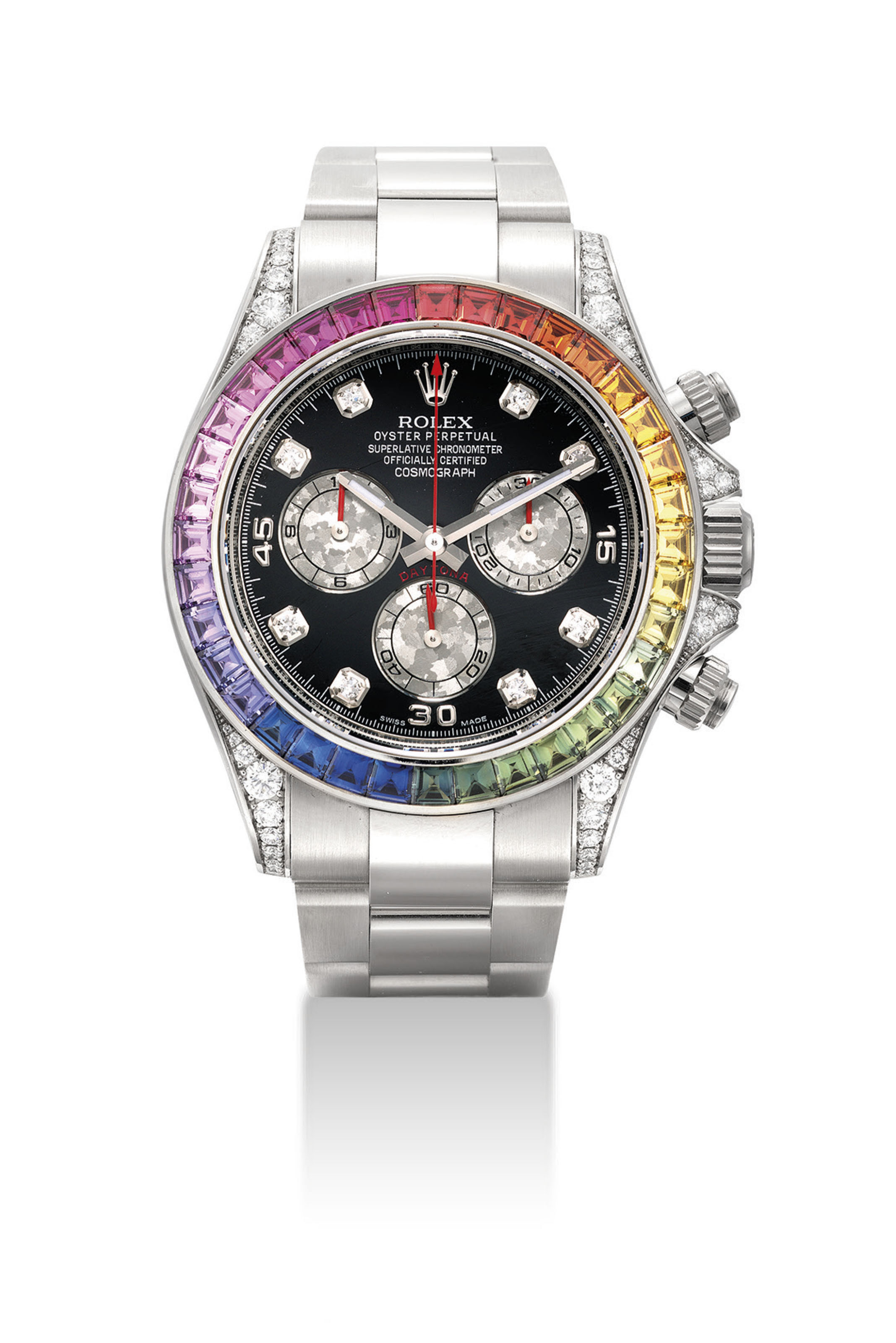 multi coloured diamond rolex