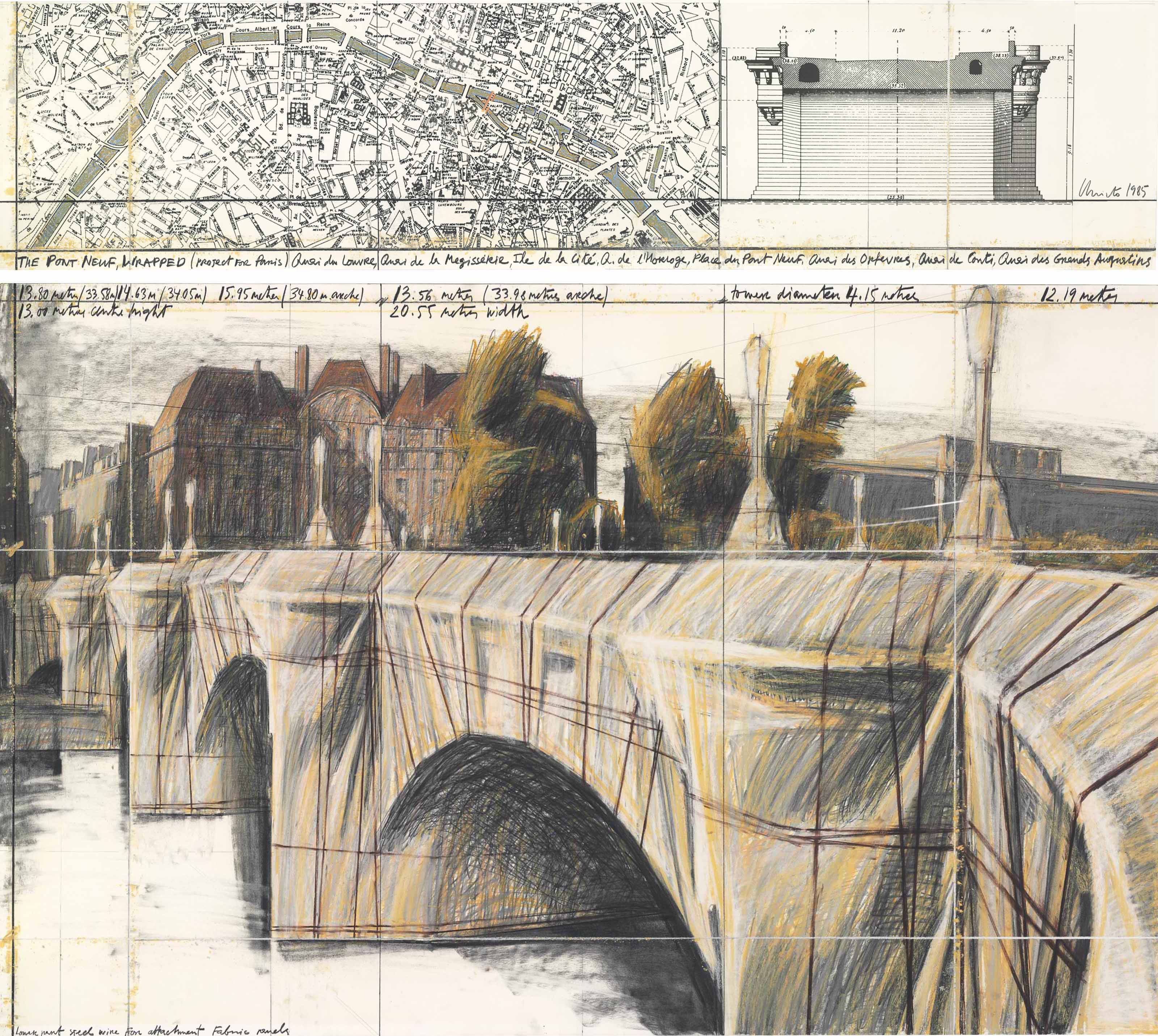 アート・デザイン・音楽 CHRISTO: The Pont Neuf Wrapped Project The Pont Neuf Wrapped, Project for Paris by Christo