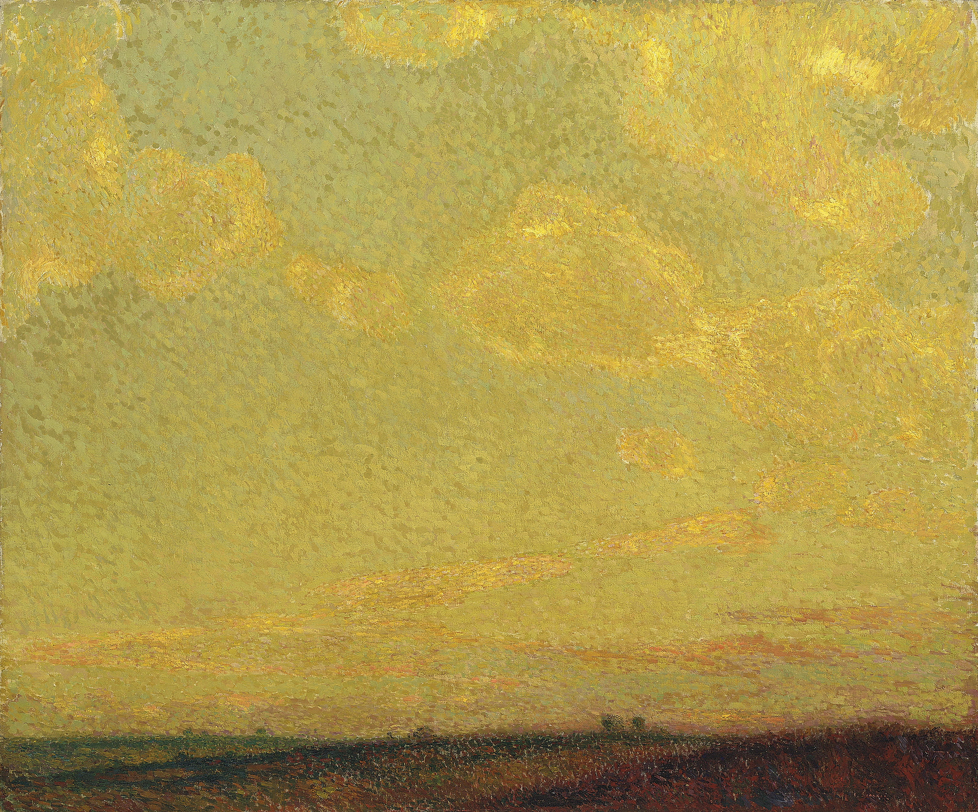 Camille Pissarro (1830-1903), Soleil couchant, hiver | Christie's