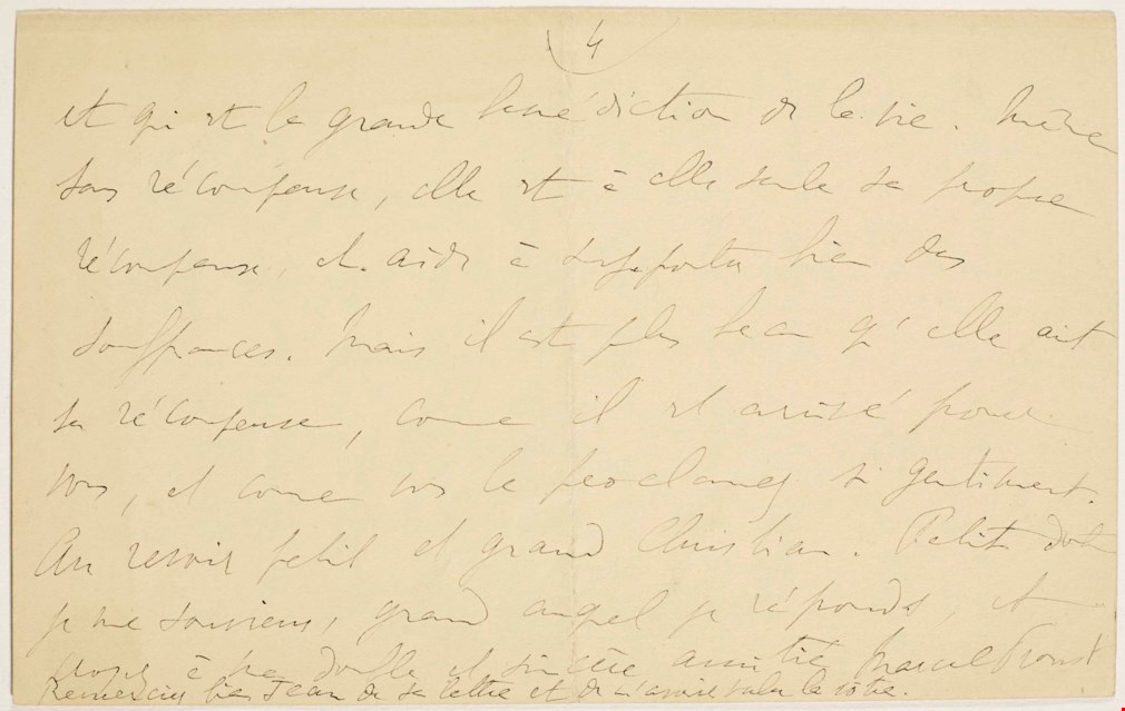 Lettre autographe signée de Lina Cavalieri, la plus belle femme du