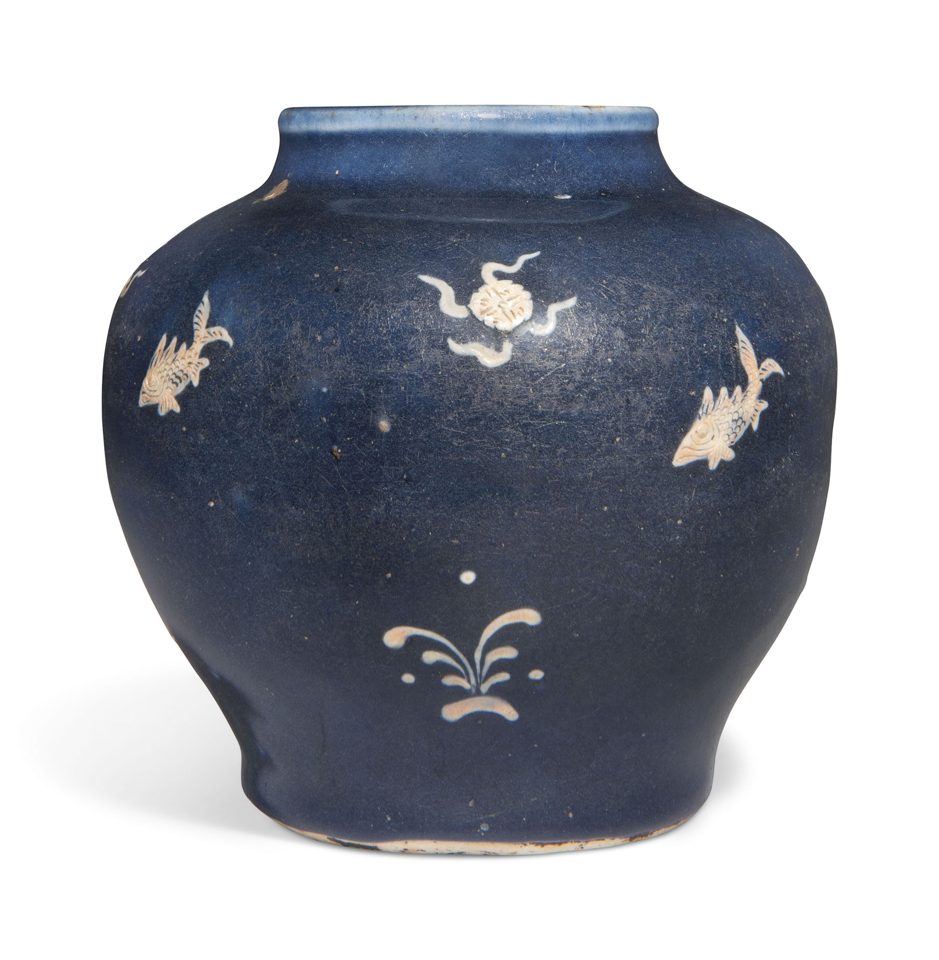 A CHINESE SANCAI-GLAZED 'HORSE AND RIDER' ROOF TILE, MING DYNASTY