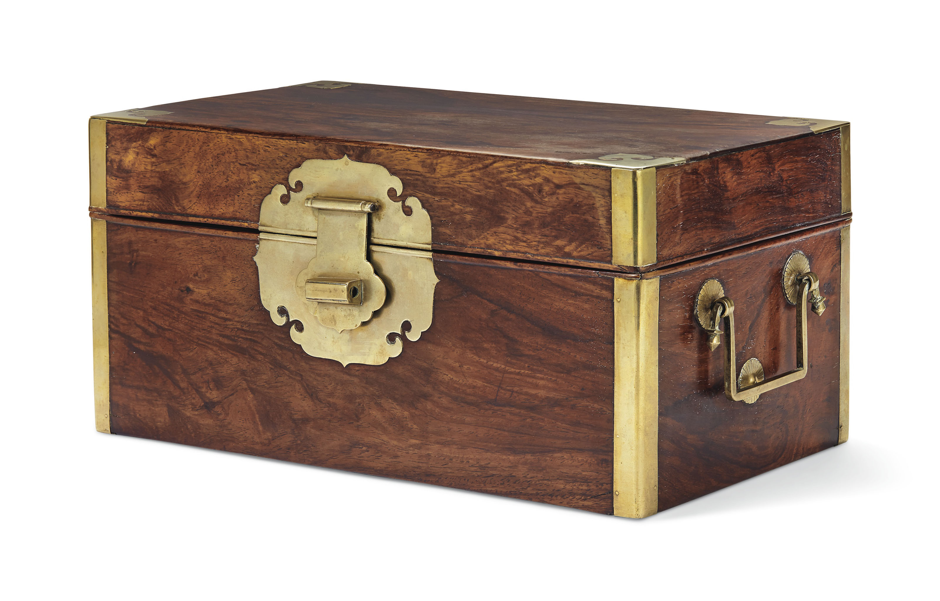 A RARE HUANGHUALI AND HUAMU ROUND-CORNER TAPERED CABINET