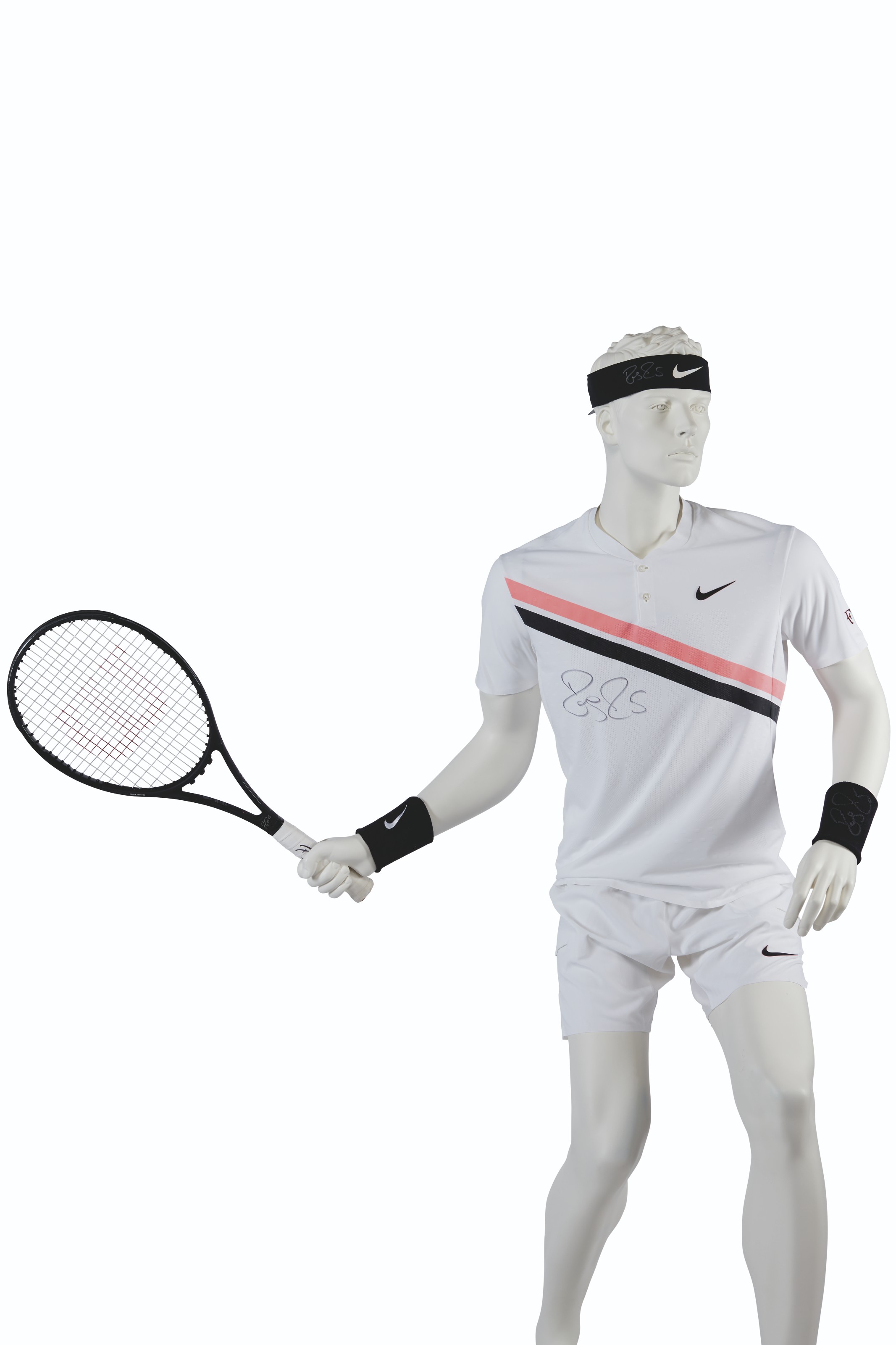 ROGER FEDERER'S CHAMPION OUTFIT AND RACKET, AUSTRALIAN OPEN, 2018