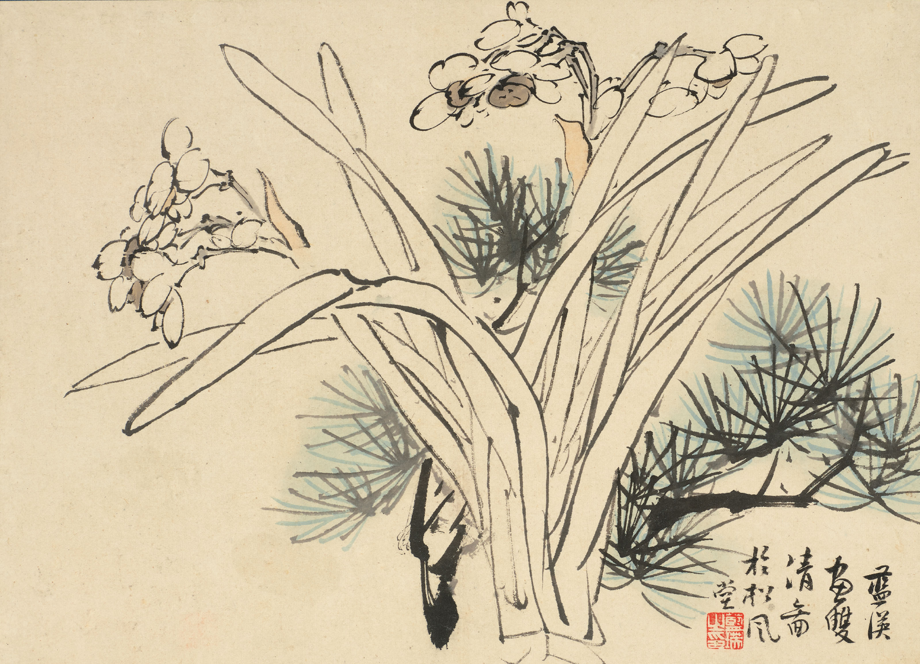 花卉冊頁6 石濤花卉詩冊| Shitao, Flowers and Poems | Power & Culture