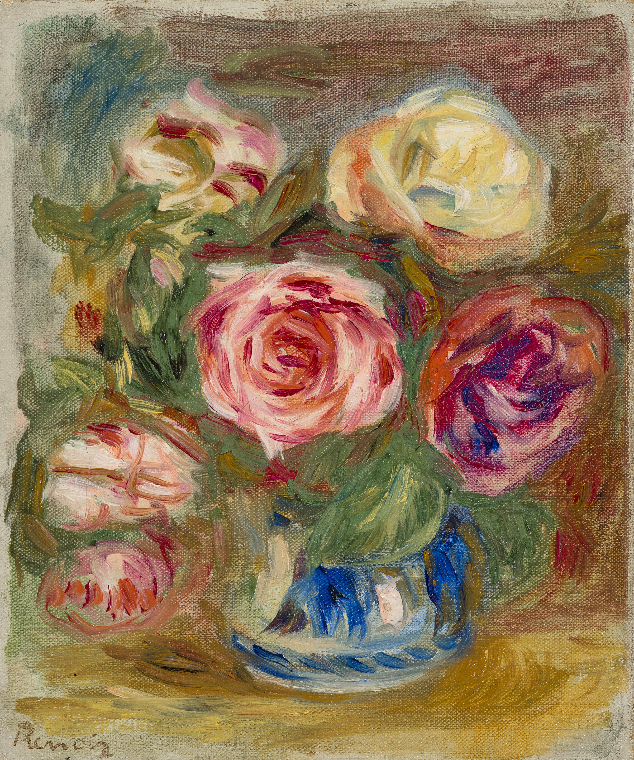 PIERRE-AUGUSTE RENOIR (1841-1919), Vase de roses | Christie's