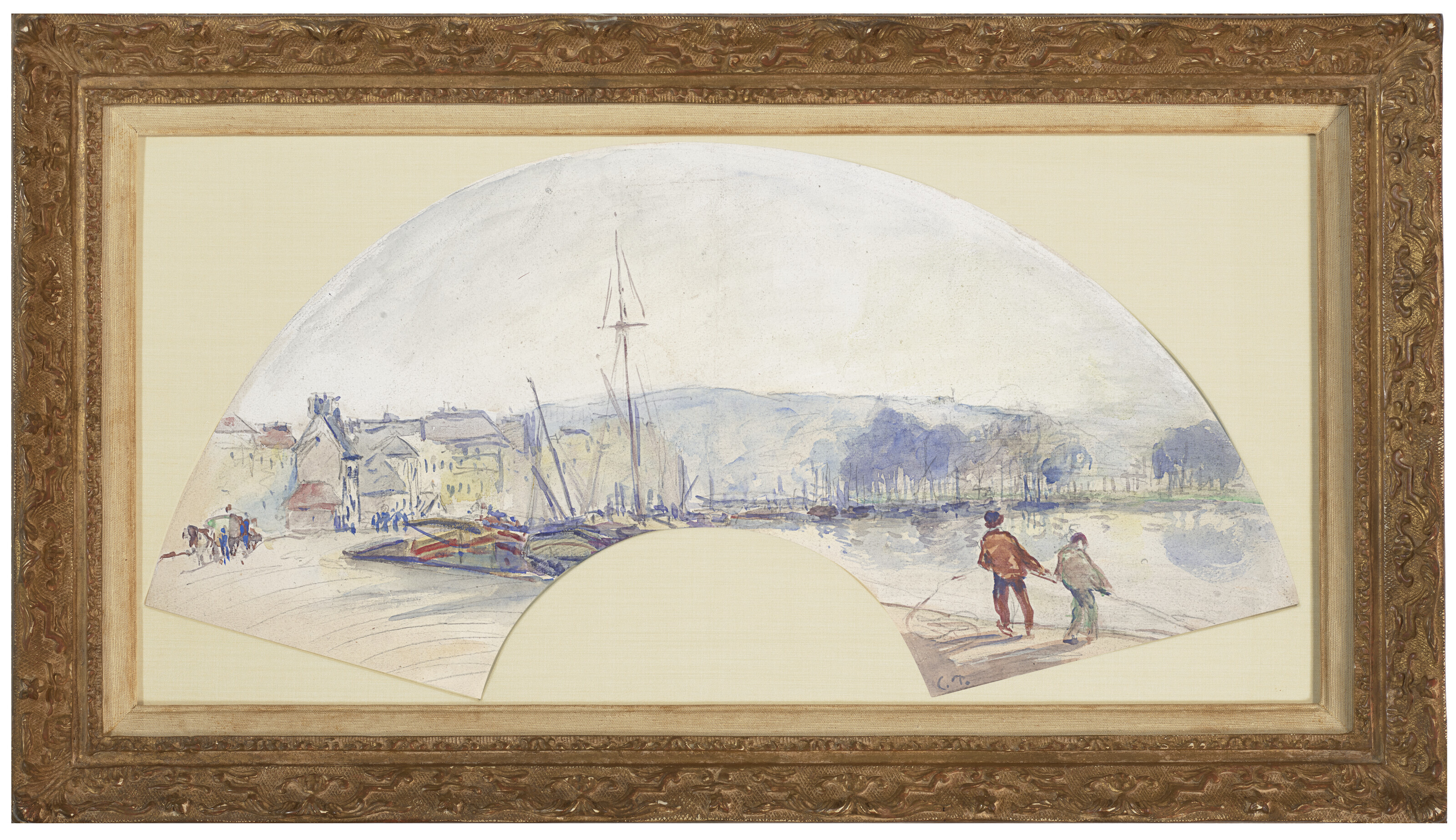 Camille Pissarro、海外版超希少レゾネ、新品額装付 CAMILLE PISSARRO (1830-1903), Port de Rouen | Christie's