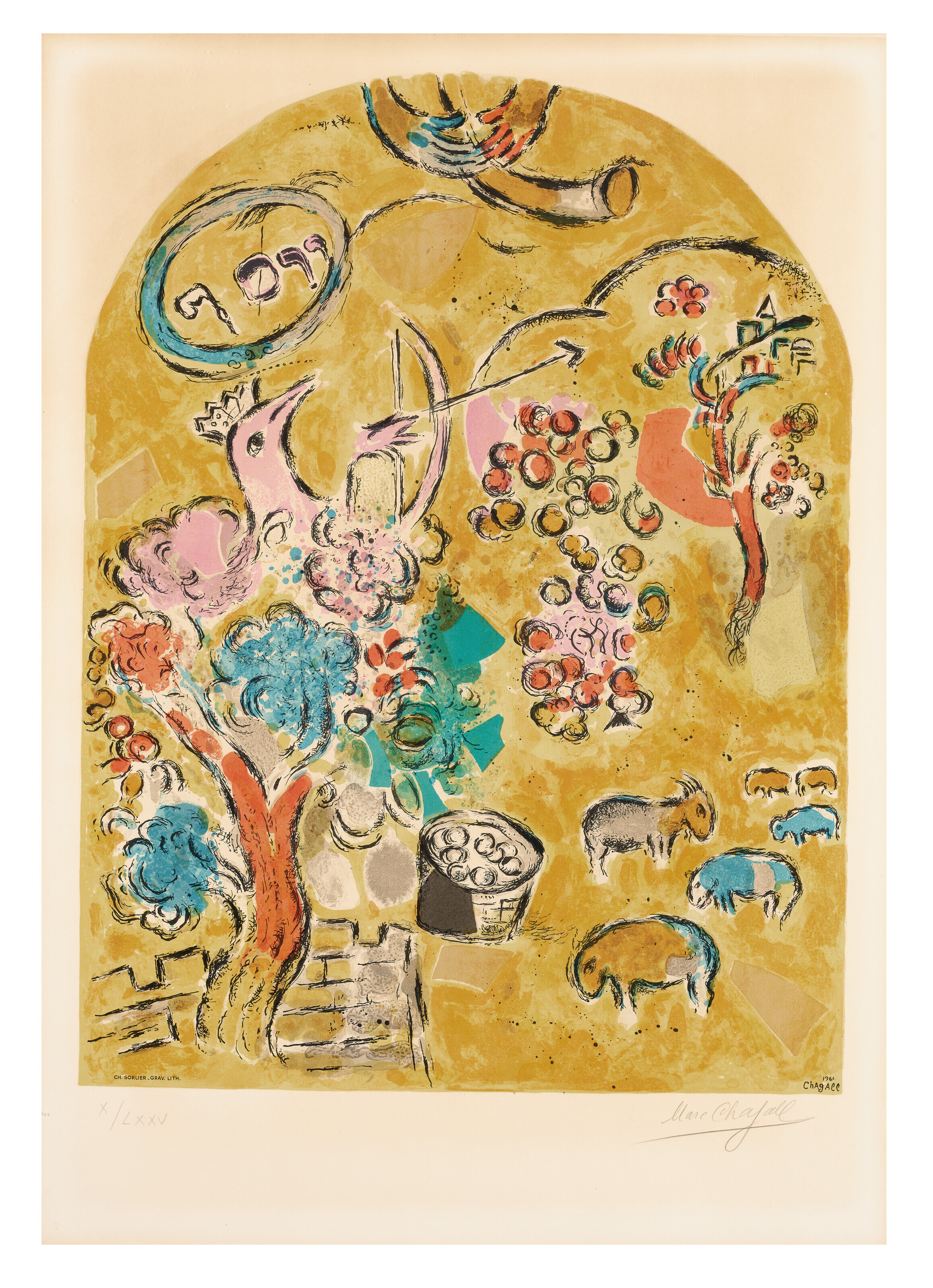 MARC CHAGALL (1887-1985), Twelve Maquettes of Stained Glass