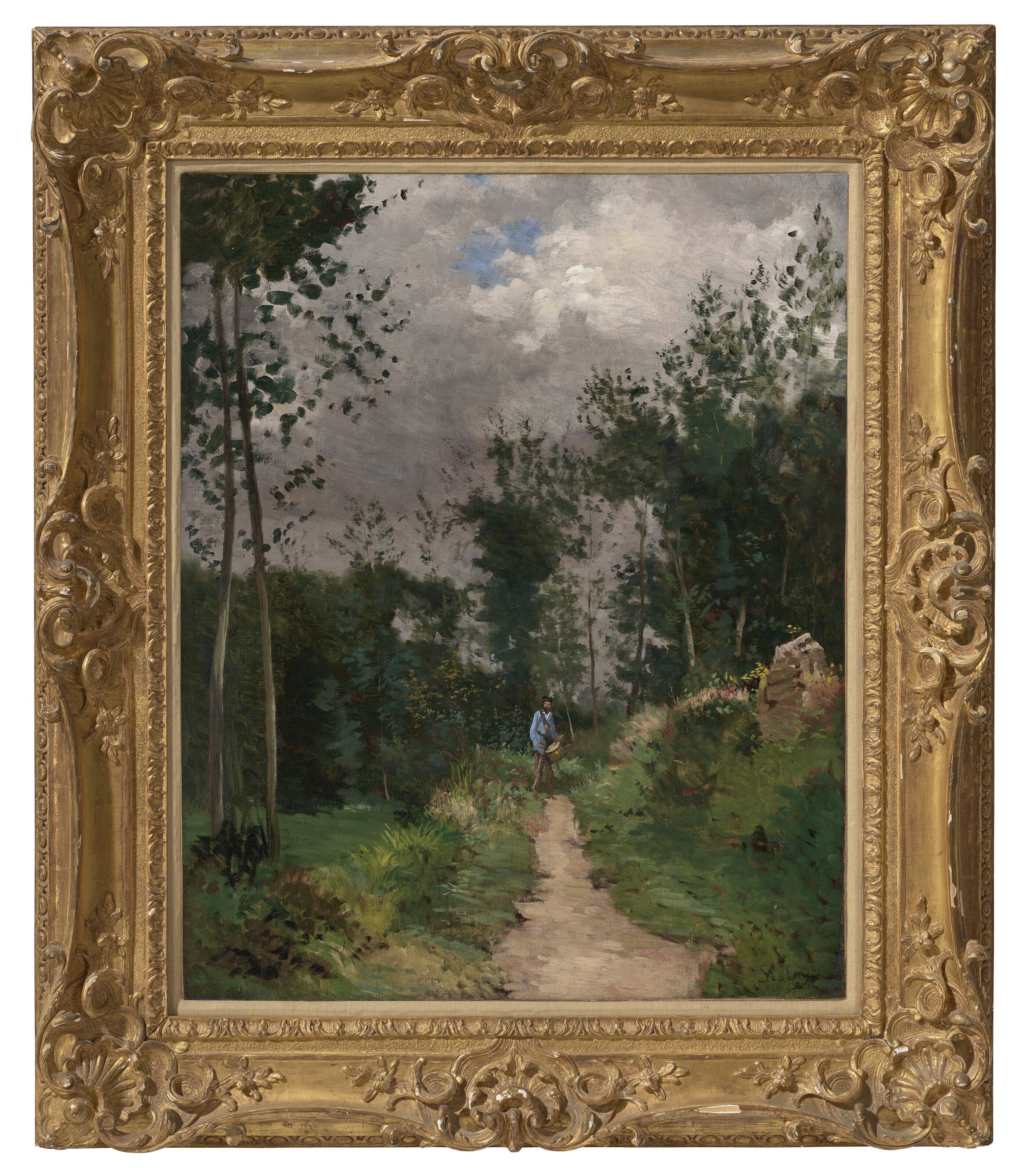 ALFRED SISLEY (1839-1899), Garde-champêtre dans la forêt de