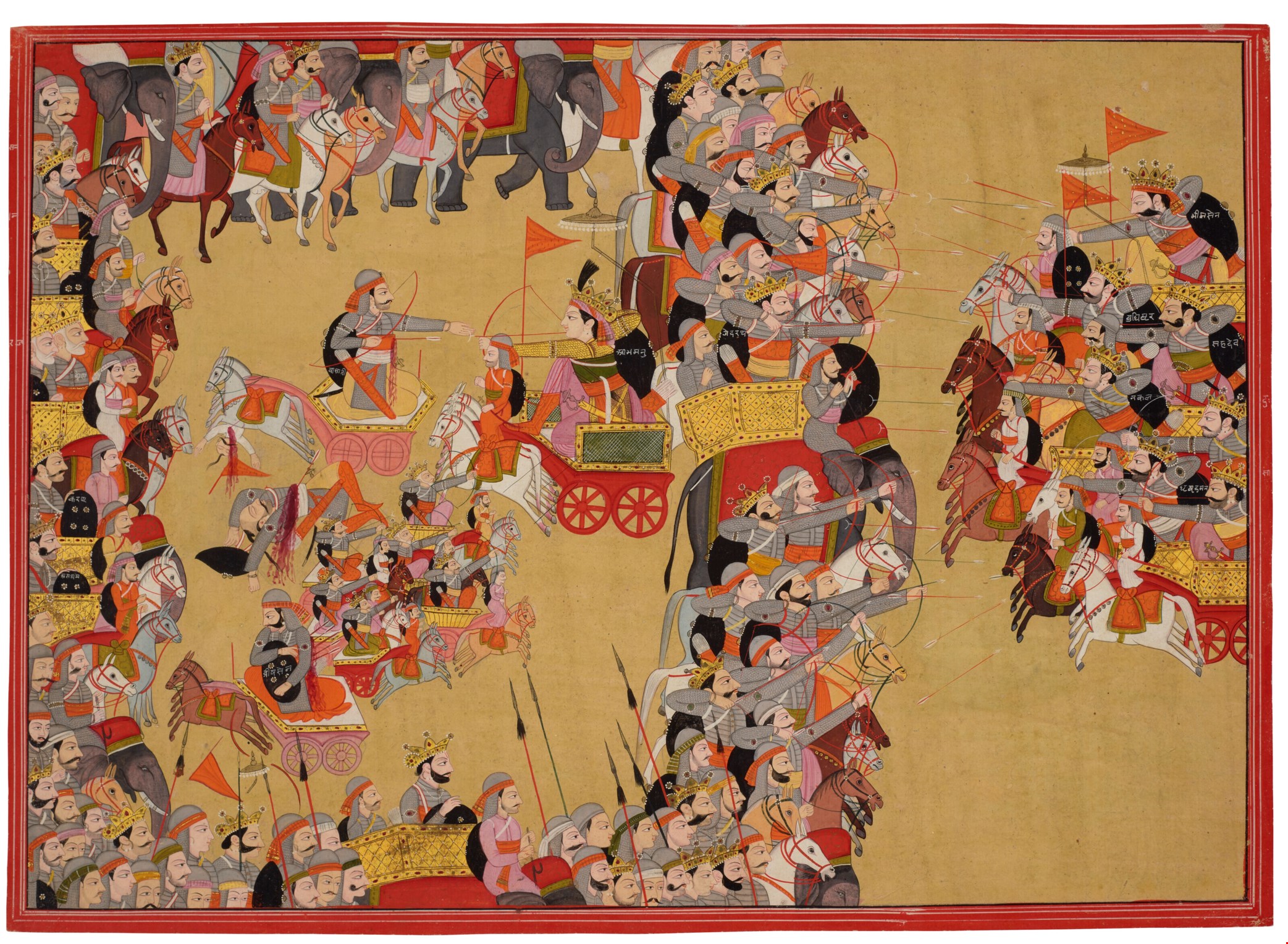 a-painting-from-a-mahabharata-series-abhimanyu-breaching-the