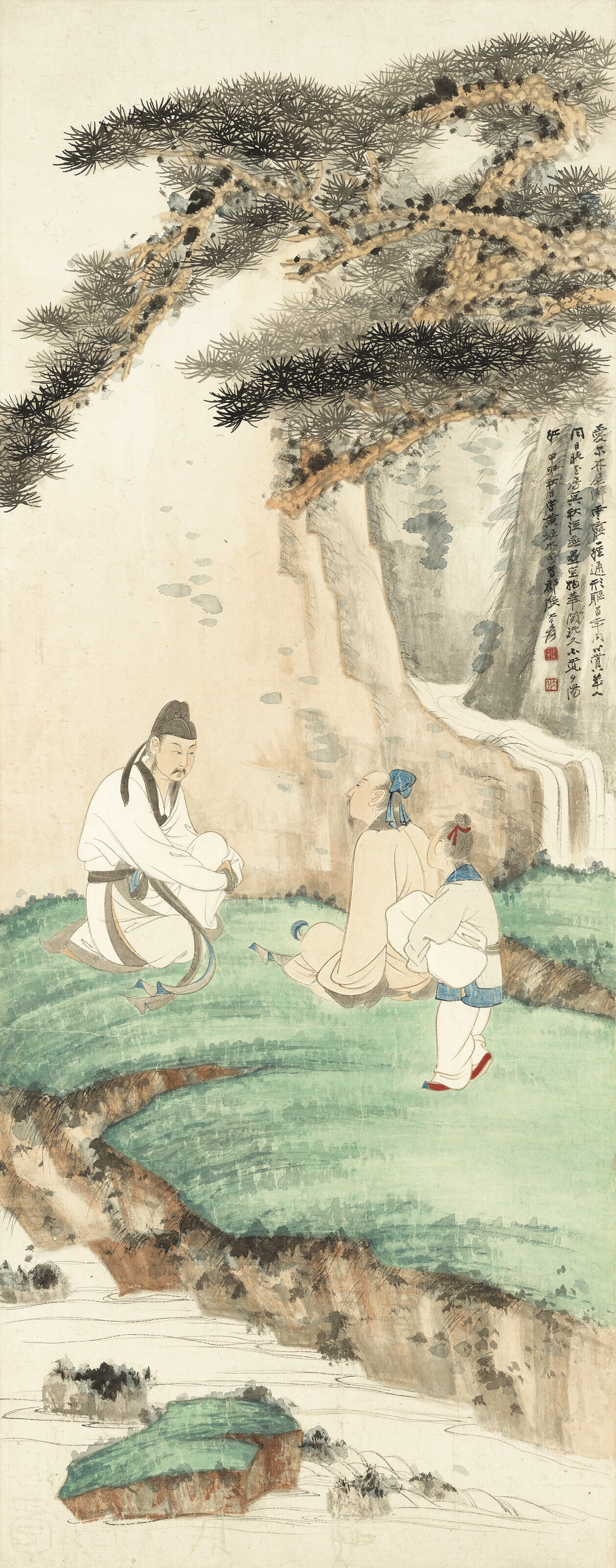 Zhang Zhong Da 張仲達 油彩画 「九寒什刹海」 Zhang Zhong Da 張仲達