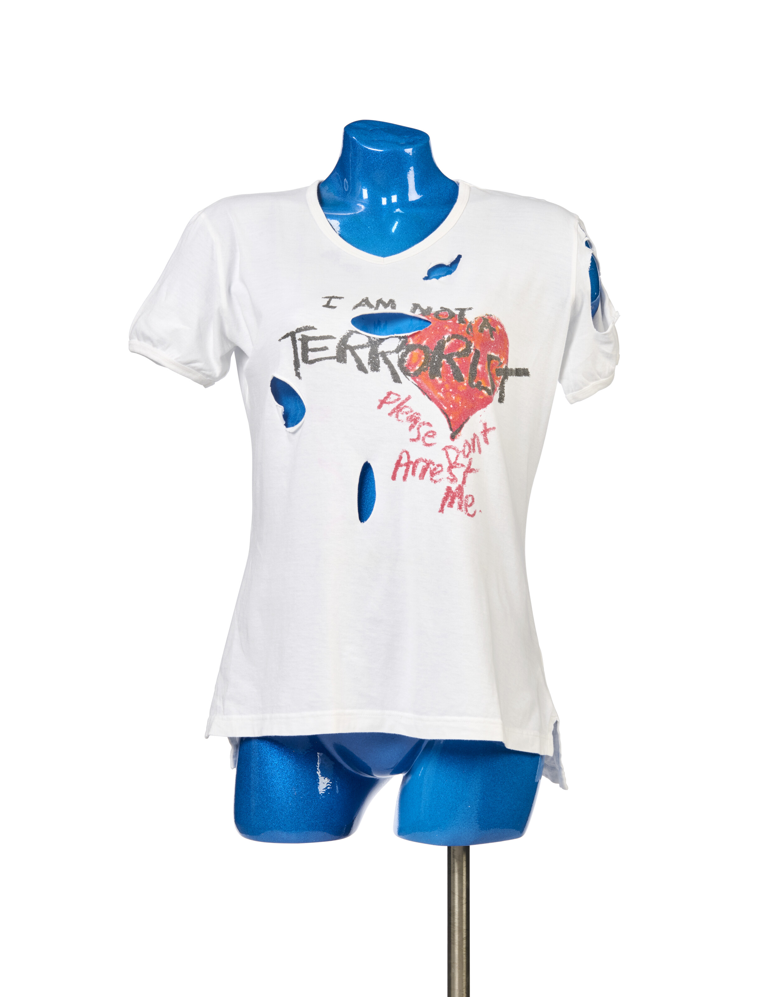 Vivienne Westwood☆ I am not a terrorist VIVIENNE WESTWOOD, 'FASHION FOR LIBERTY' COLLABORATION, 2005, A