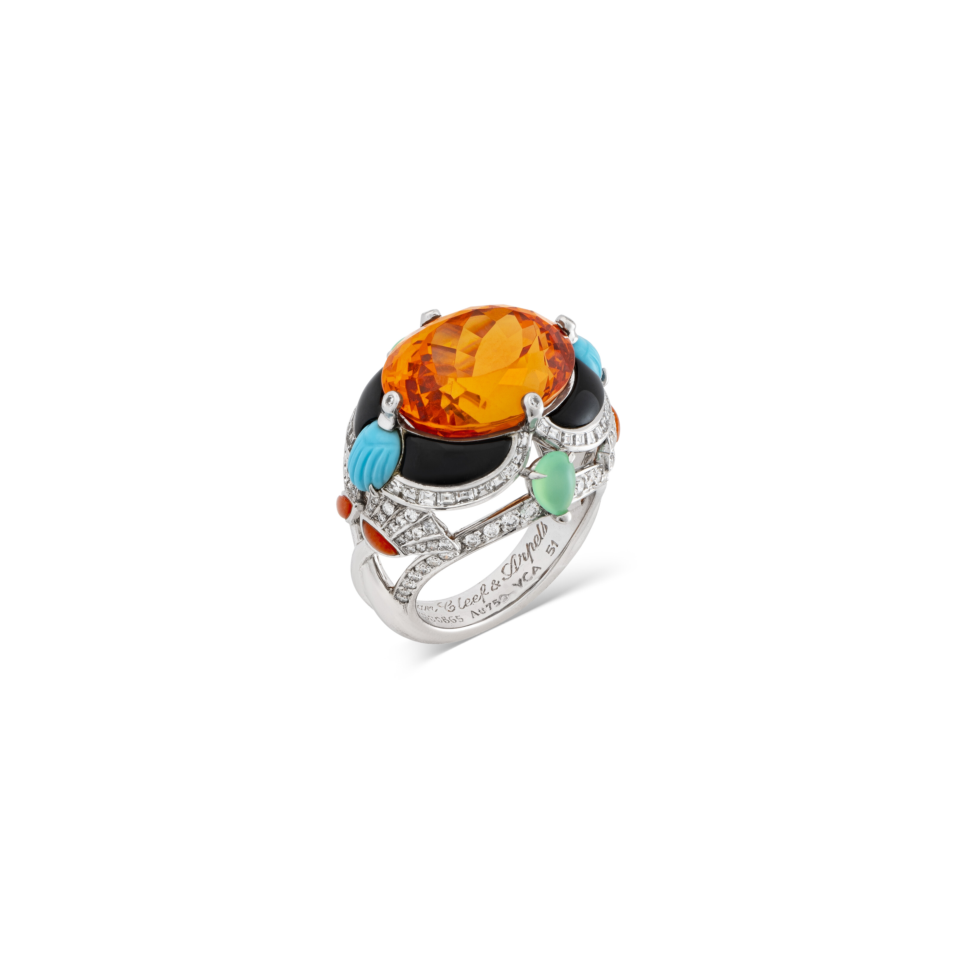 VAN CLEEF & ARPELS MULTI-GEM COCKTAIL RING | Christie's
