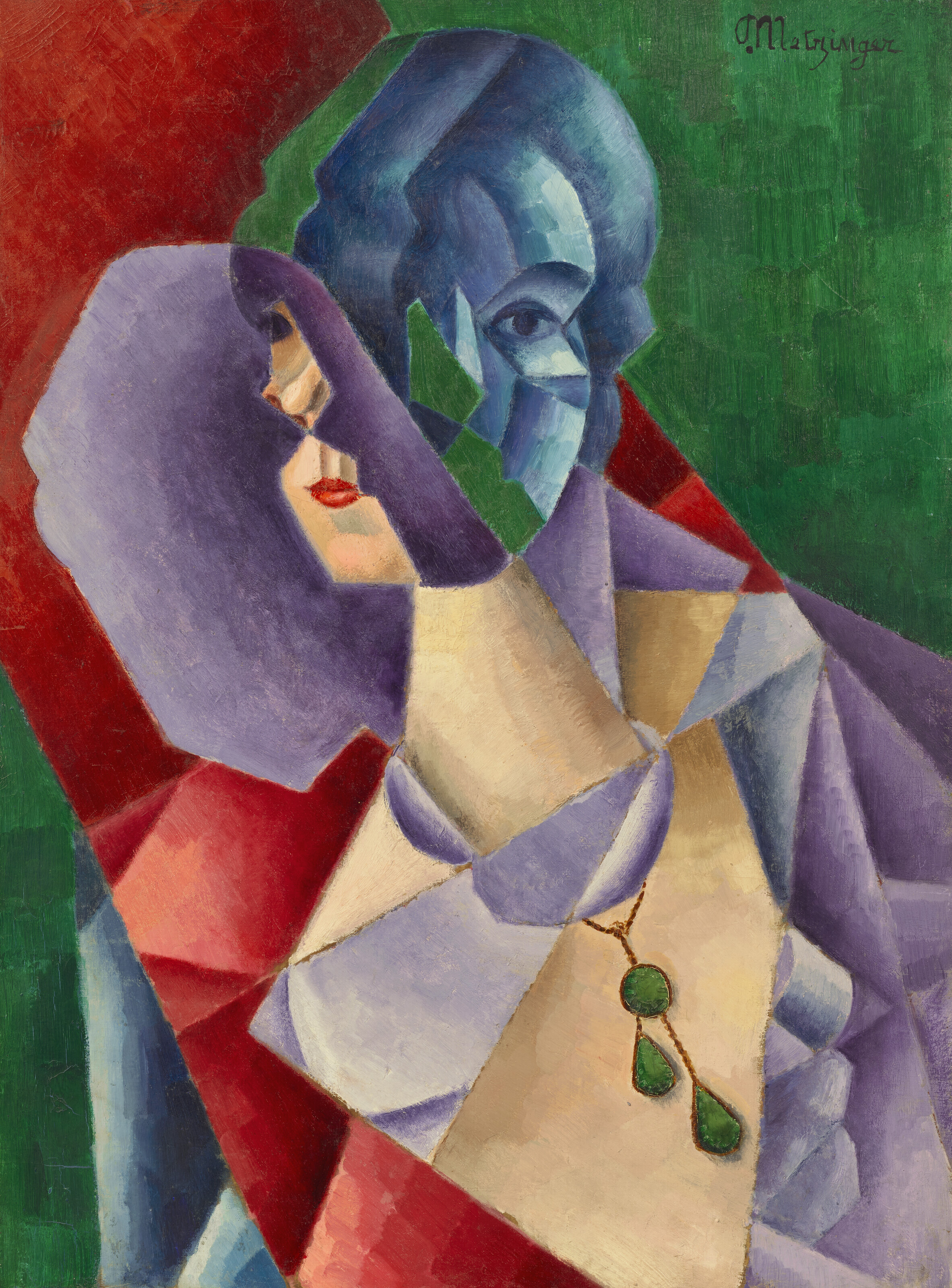 Jean Metzinger、Joueur de cartes、希少画集より Jean Metzinger、Joueur de cartes、希少画集より Jean Metzinger