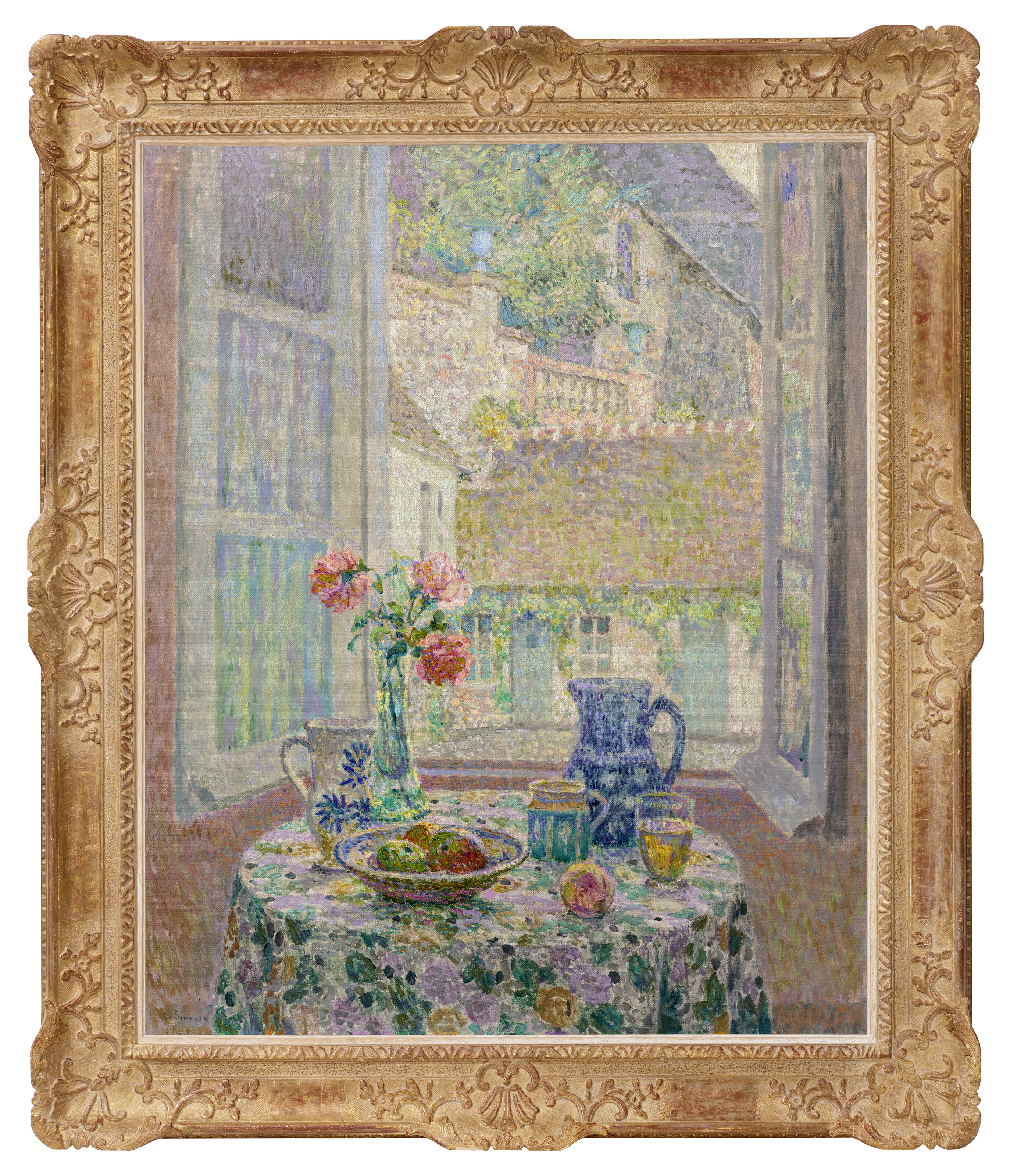 HENRI LE SIDANER (1862-1939), La table sur la cour | Christie's