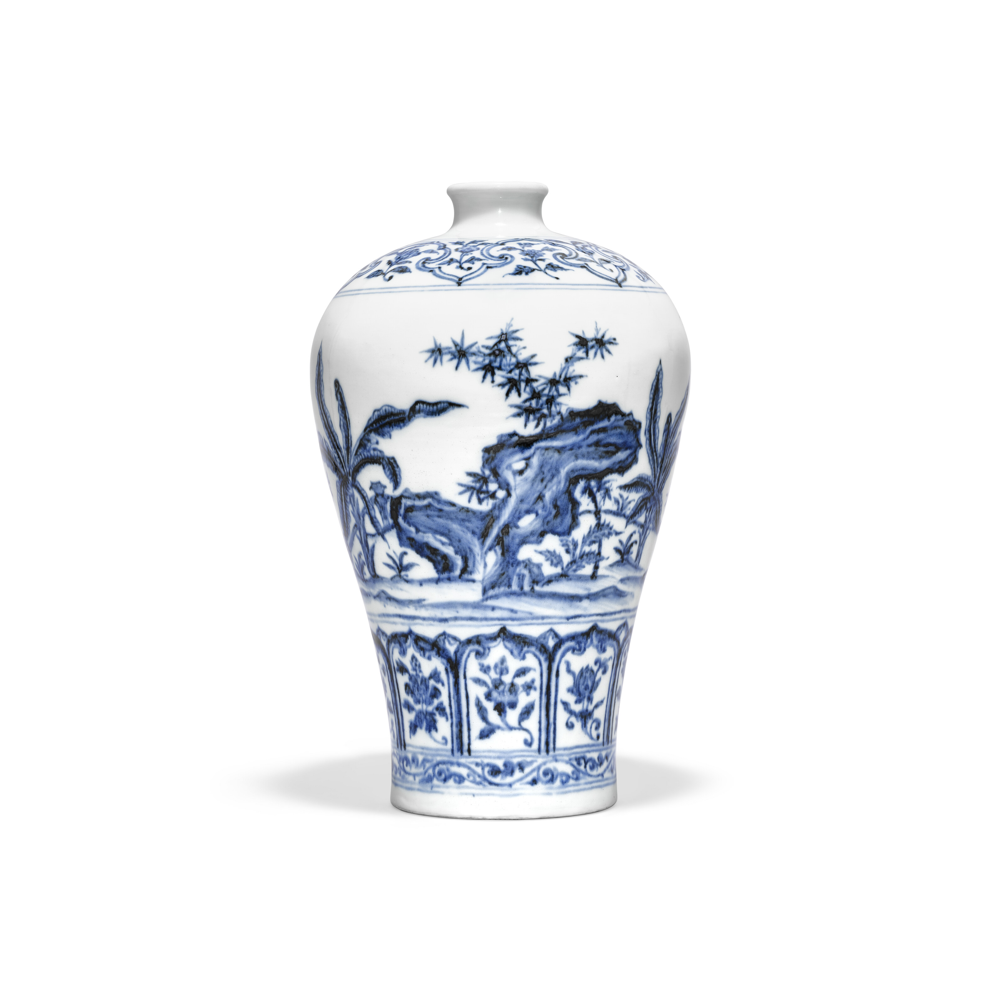 清雍正青花九龍鬧海圖天球瓶六字楷書橫款, YONGZHENG SIX-CHARACTER