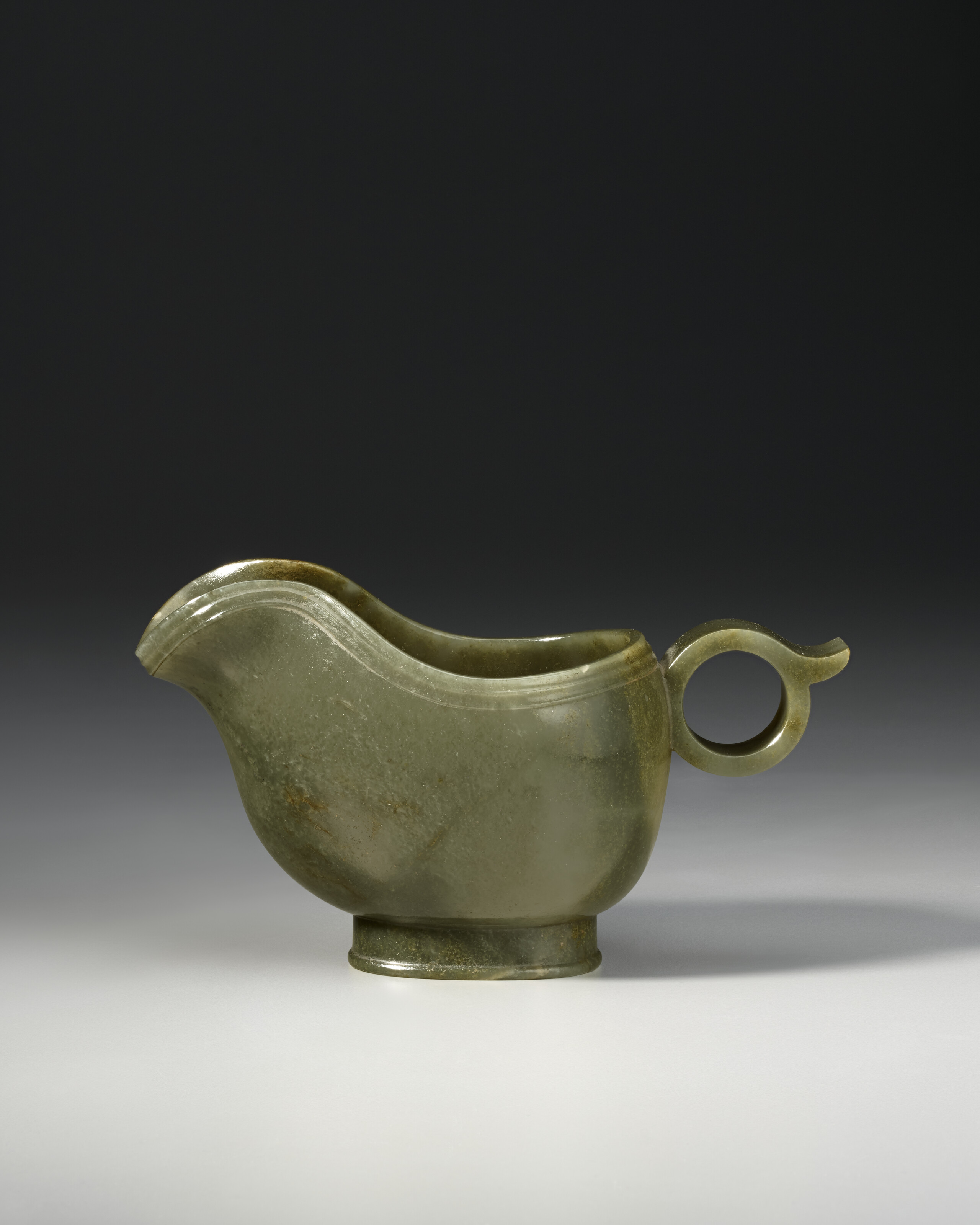 元/明白玉鏤雕一路連科紋帽頂, YUAN-MING DYNASTY (1279-1644